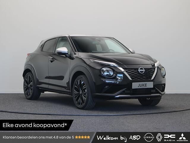 Two tone: metallic black / blade silver (zwar Nieuw 2025 Nissan Juke Pack SUV | € 38.317 (Eerlijke prijs) - Afbeelding 1/3