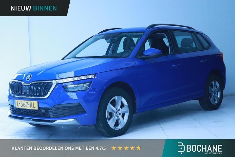 Blauw Gebruikt 2021 Skoda Kamiq Ambition SUV | € 19.245 (Eerlijke prijs) - Afbeelding 1/4
