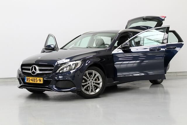 Occasion Mercedes C180 Business 157 PK (115 kW) 2018 Blauw (metallic) Stationwagen