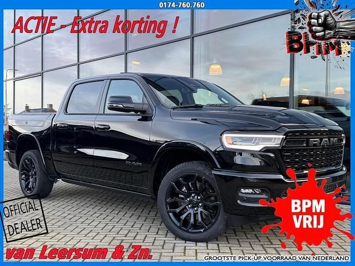 Zwart Nieuw 2025 Dodge Ram Limited Pickup | € 85.165 - Afbeelding 1/4