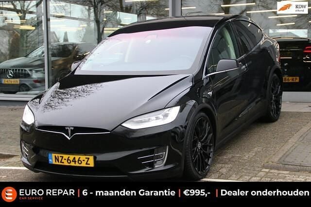 Zwart Gebruikt 2017 Tesla Model X SUV | € 26.900 (Super prijs) - Afbeelding 1/4