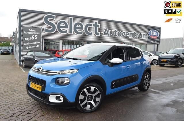 Blauw Gebruikt 2017 Citroën C3 PureTech Hatchback | € 9.240 (Eerlijke prijs) - Afbeelding 1/3