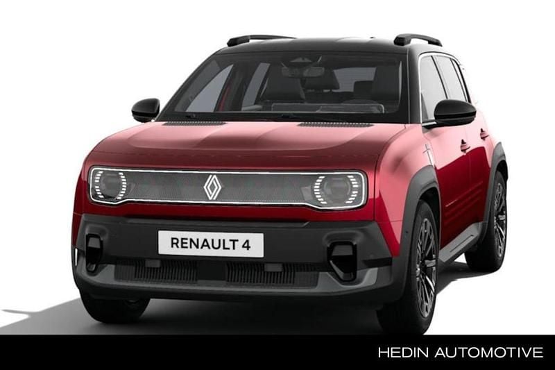 Rood Nieuw 2025 Renault 4 E-Tech Iconic SUV | € 35.277 (Eerlijke prijs) - Afbeelding 1/3