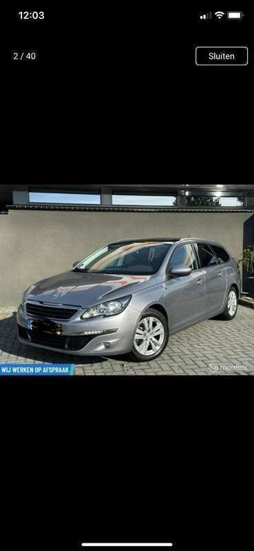 Zilver Gebruikt 2015 Peugeot 308 Allure Stationwagen | € 10.500 (Eerlijke prijs) - Afbeelding 1/4