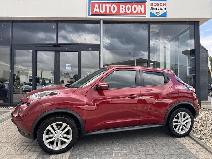Rood Gebruikt 2017 Nissan Juke S SUV | € 12.950 (Eerlijke prijs) - Afbeelding 1/4