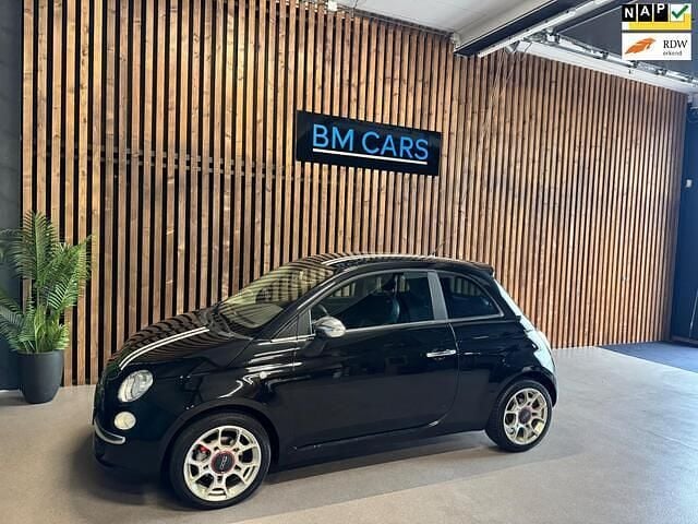 Zwart Gebruikt 2007 Fiat 500 Sport Hatchback | € 3.199 (Eerlijke prijs) - Afbeelding 1/4