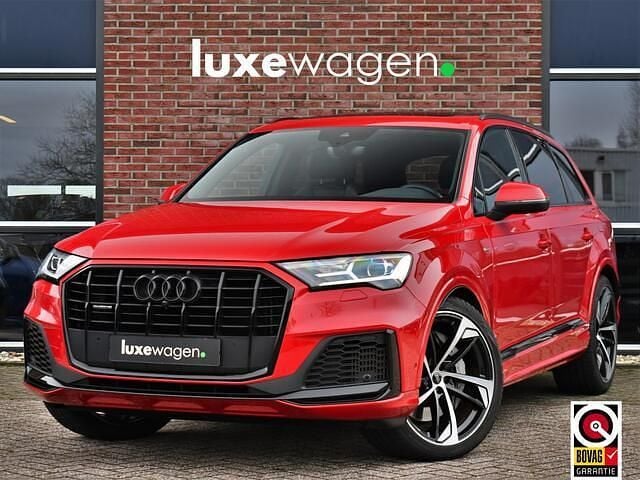 Rood Gebruikt 2021 Audi Q7 S-Line SUV | € 54.900 (Super prijs) - Afbeelding 1/4