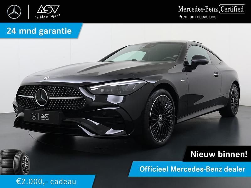 Zwart Gebruikt 2025 Mercedes E300 AMG line Coupé | € 71.880 (Eerlijke prijs) - Afbeelding 1/4