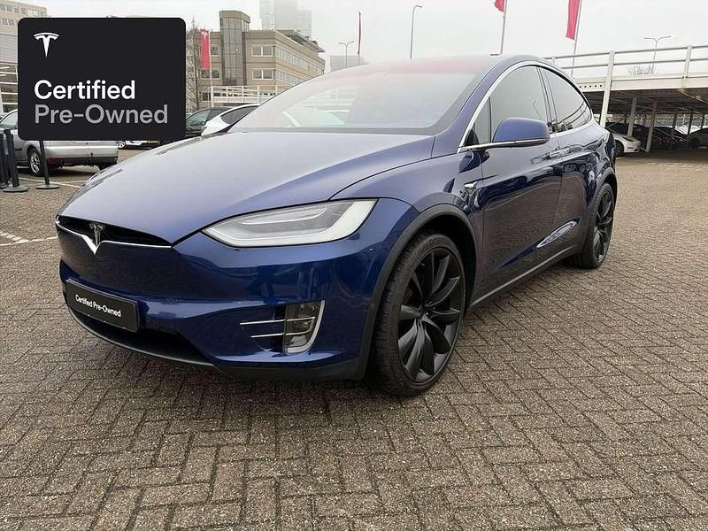 Occasion Tesla Model X Long Range AWD 309 kW (421 PK) 2020 Blauw SUV