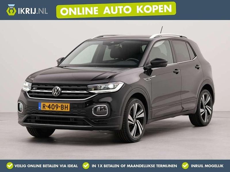 Zwart Gebruikt 2022 VW T-Cross R-line SUV | € 25.900 (Eerlijke prijs) - Afbeelding 1/3