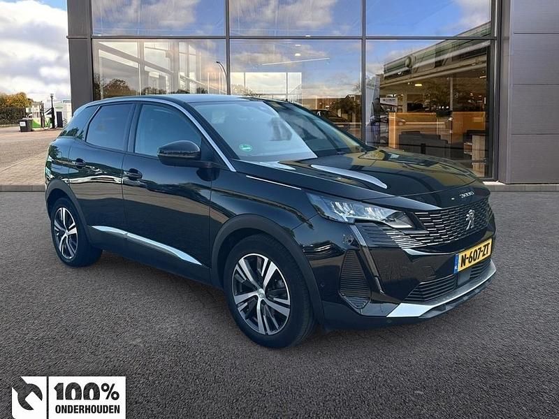 Zwart Gebruikt 2021 Peugeot 3008 Allure SUV | € 25.370 (Eerlijke prijs) - Afbeelding 1/4