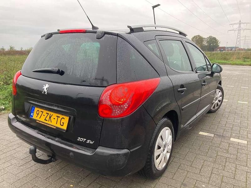 Zwart Gebruikt 2008 Peugeot 207 Stationwagen | € 1.250 (Eerlijke prijs) - Afbeelding 1/4