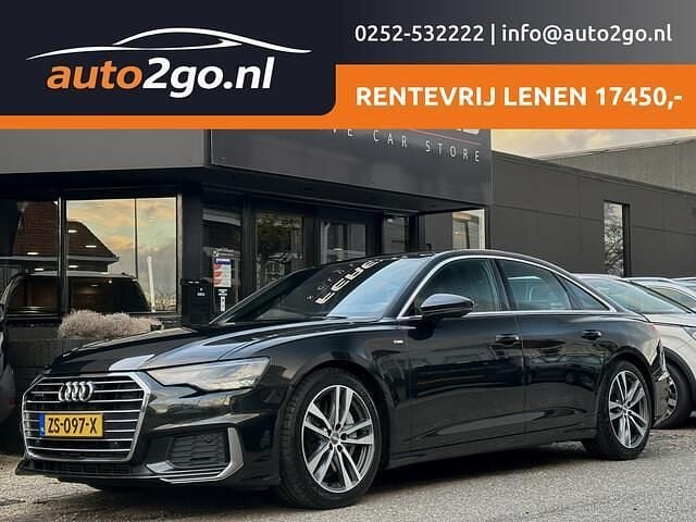 Zwart Occasion 2019 Audi A6 S-Line Sedan | € 34.900 (Goede deal) - Afbeelding 1/4