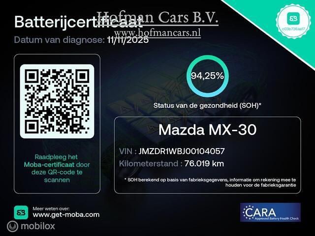 Occasion Mazda MX30 Edition 105 kW (144 PK) 2020 Zwart SUV