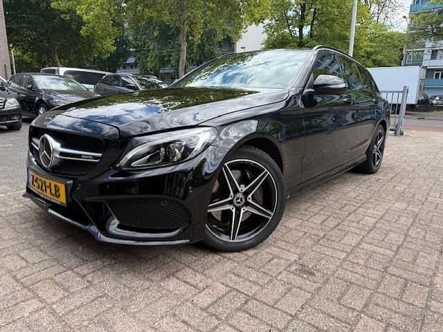 Zwart Gebruikt 2017 Mercedes C400 Prestige Stationwagen | € 26.950 (Super prijs) - Afbeelding 1/4