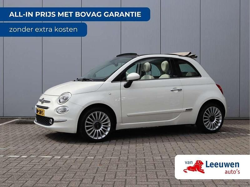 Wit Gebruikt 2017 Fiat 500C Lounge Cabriolet | € 10.995 (Eerlijke prijs) - Afbeelding 1/3