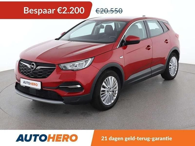 Rood Gebruikt 2020 Opel Grandland X Innovation SUV | € 18.549 (Super prijs) - Afbeelding 1/3
