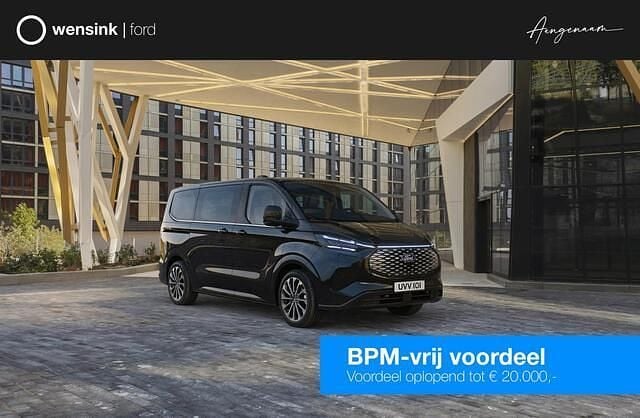 Zwart Nieuw 2025 Ford Tourneo Custom Titanium X Van | € 65.700 (Duur) - Afbeelding 1/4