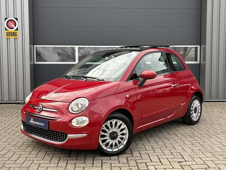 Rood Gebruikt 2017 Fiat 500 Lounge Hatchback | € 8.950 (Eerlijke prijs) - Afbeelding 1/4