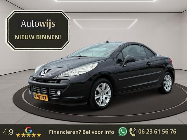Zwart Gebruikt 2009 Peugeot 207 CC Roland Garros Cabriolet | € 2.890 (Goede deal) - Afbeelding 1/4