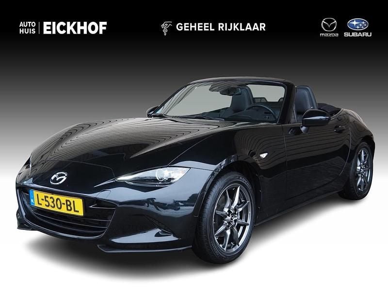Occasion Mazda MX5 Luxury 132 PK (97 kW) 2021 Zwart metallic Cabriolet