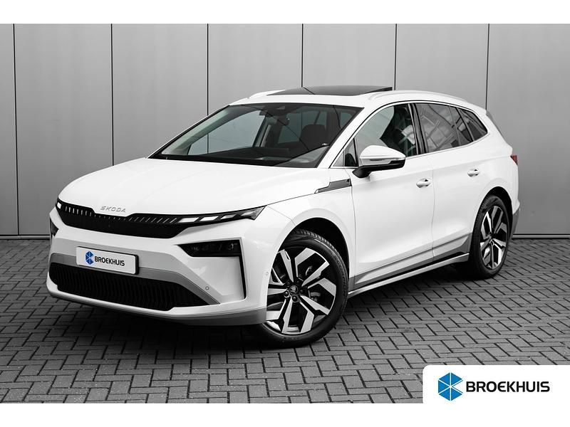 Wit Gebruikt 2025 Skoda Enyaq iV Business Line SUV | € 55.895 - Afbeelding 1/4