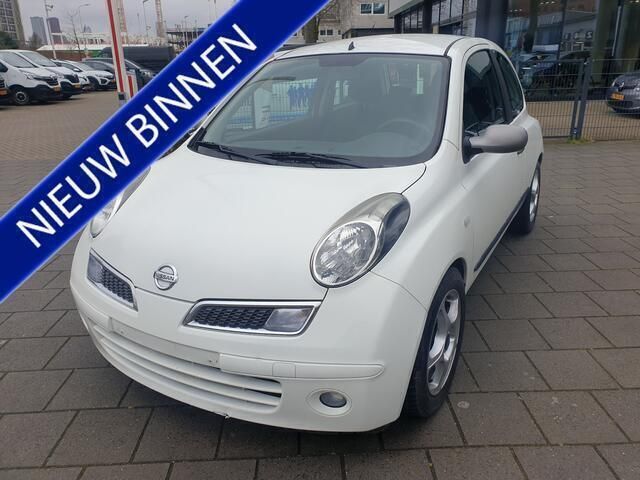 Wit Gebruikt 2009 Nissan Micra Acenta Hatchback | € 3.949 (Eerlijke prijs) - Afbeelding 1/4