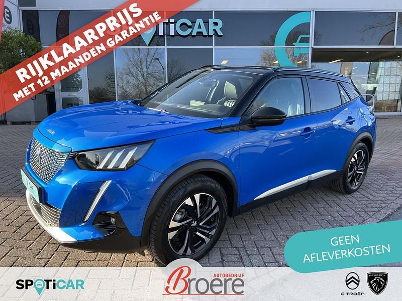 Blauw Occasion 2022 Peugeot e-2008 Allure SUV | € 17.750 (Goede deal) - Afbeelding 1/4
