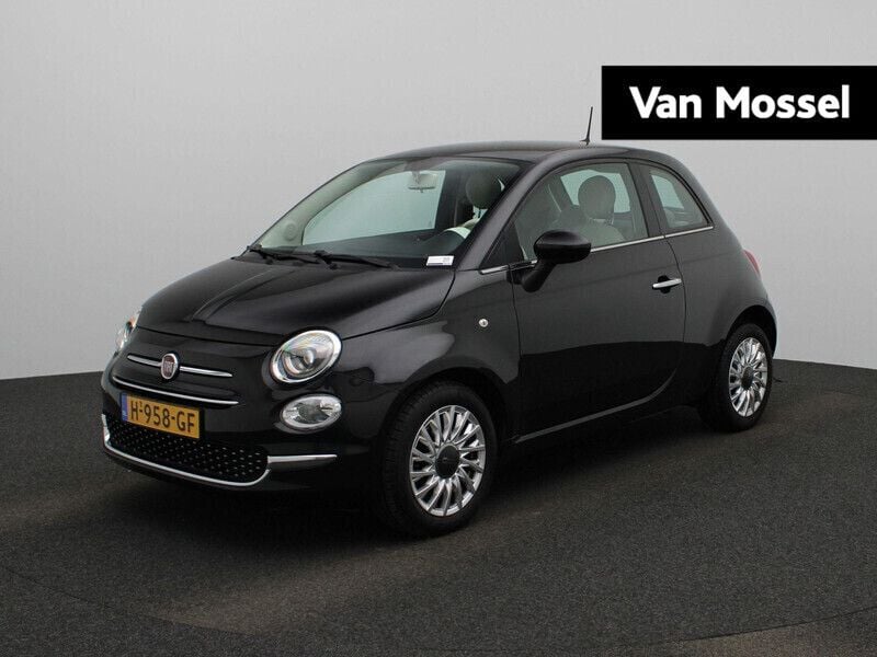 Zwart Gebruikt 2020 Fiat 500 Lounge Hatchback | € 11.900 (Eerlijke prijs) - Afbeelding 1/4