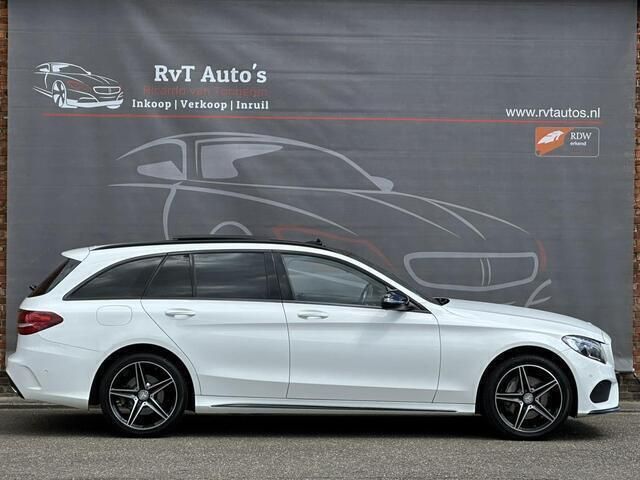 Occasion Mercedes C180 AMG line 156 PK (114 kW) 2016 Wit Stationwagen