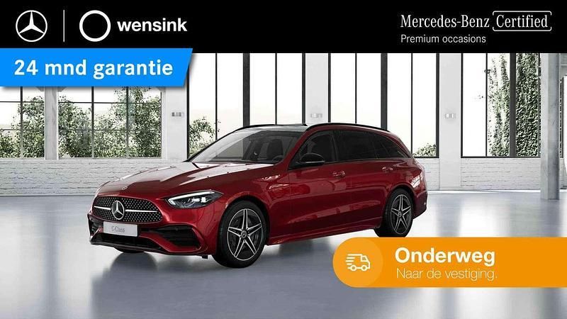 Rood Gebruikt 2023 Mercedes C300e AMG line Stationwagen | € 44.850 (Eerlijke prijs) - Afbeelding 1/4