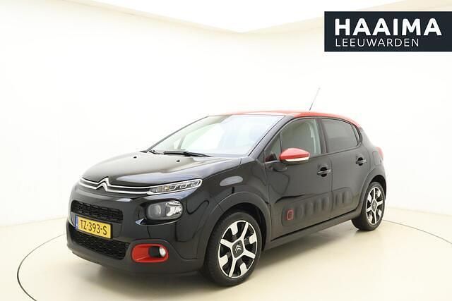 Zwart Occasion 2018 Citroën C3 PureTech Hatchback | € 11.950 (Eerlijke prijs) - Afbeelding 1/4