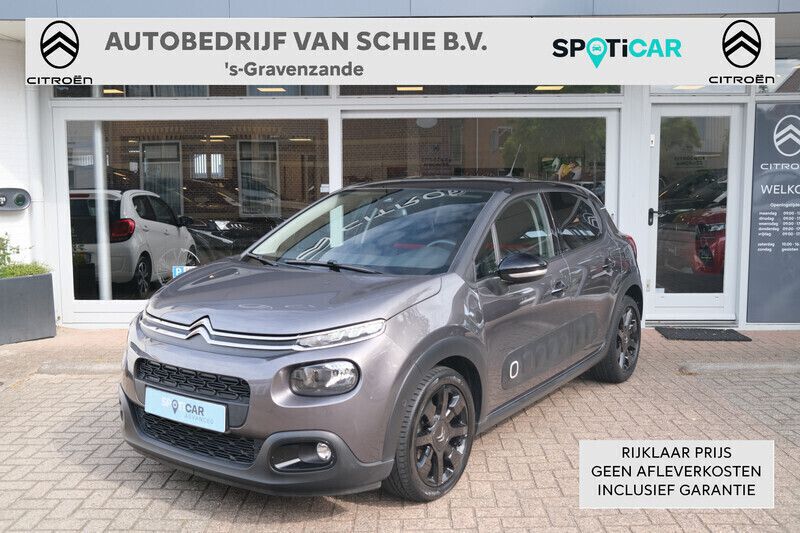 Grijs Gebruikt 2019 Citroën C3 PureTech Hatchback | € 14.950 (Eerlijke prijs) - Afbeelding 1/4