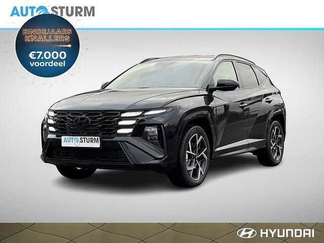 Zwart Nieuw 2025 Hyundai Tucson N Line SUV | € 46.958 - Afbeelding 1/4