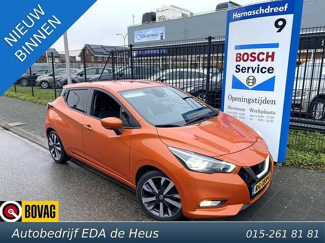 Oranje Gebruikt 2017 Nissan Micra Tekna Hatchback | € 9.900 (Eerlijke prijs) - Afbeelding 1/4