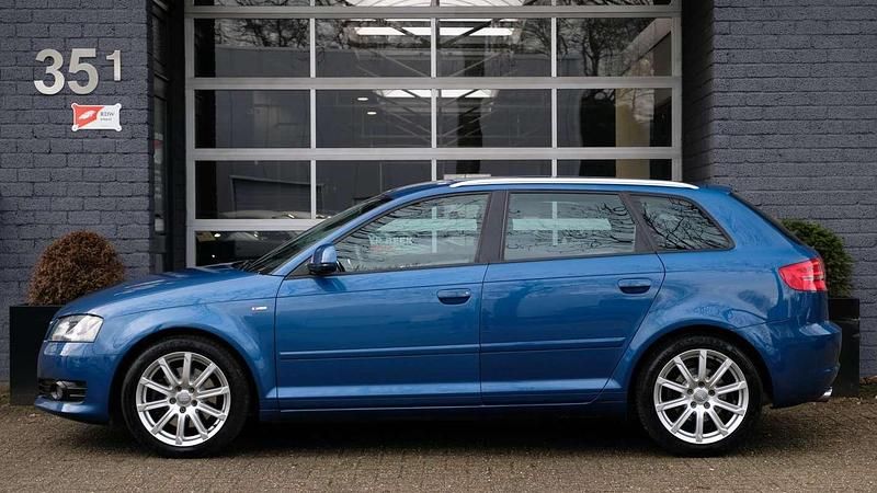 Occasion Audi A3 Sportback S-Line 200 PK (147 kW) 2009 Blauw (metallic) Hatchback