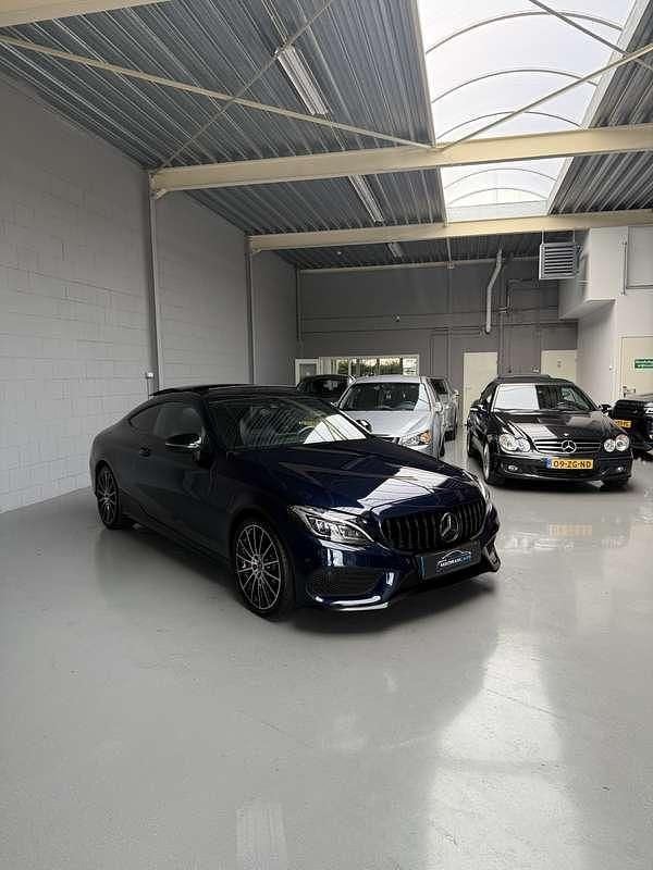 Occasion Mercedes C250 Prestige 211 PK (155 kW) 2017 Blauw Coupé