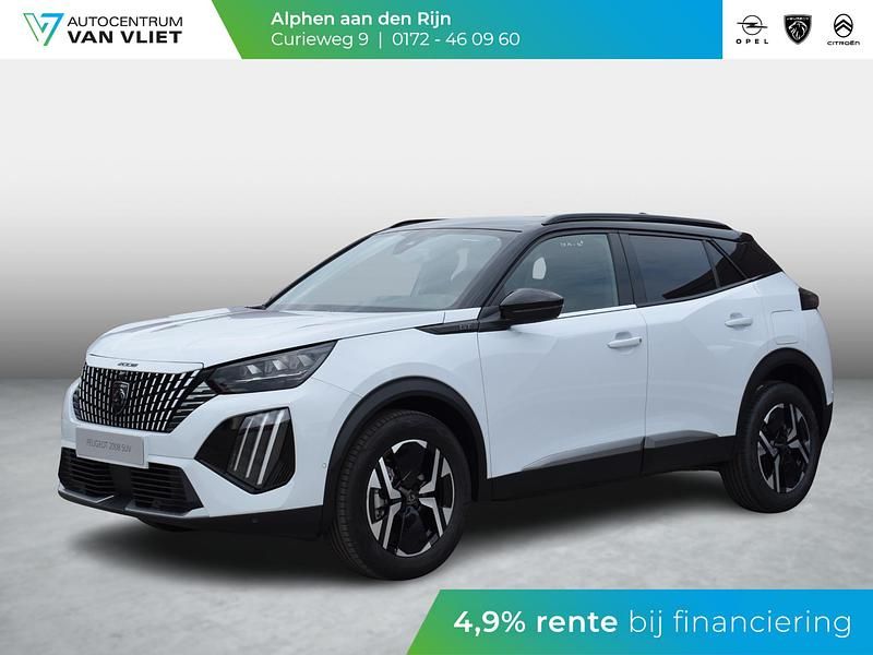 Wit Nieuw 2025 Peugeot 2008 GT SUV | € 39.798 (Eerlijke prijs) - Afbeelding 1/4
