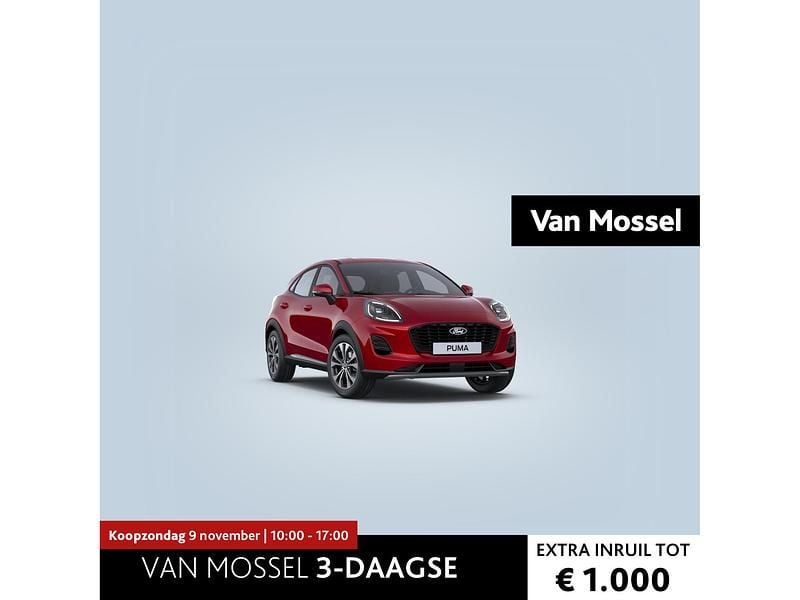Rood Nieuw 2025 Ford Puma Titanium SUV | € 29.770 (Super prijs) - Afbeelding 1/4