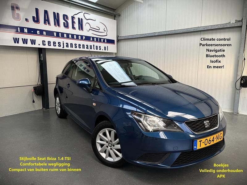 Blauw Gebruikt 2014 Seat Ibiza Style Hatchback | € 6.949 (Eerlijke prijs) - Afbeelding 1/4