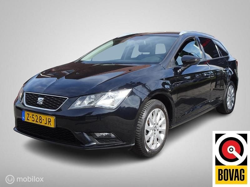 Zwart Gebruikt 2014 Seat Leon Style Stationwagen | € 9.995 (Eerlijke prijs) - Afbeelding 1/4