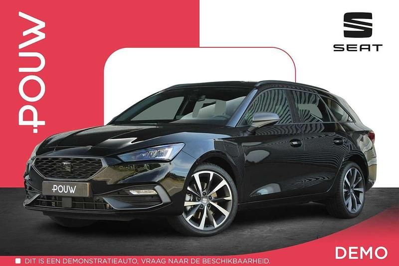 Zwart Nieuw 2025 Seat Leon ST FR Stationwagen | € 38.900 (Iets duurder) - Afbeelding 1/4