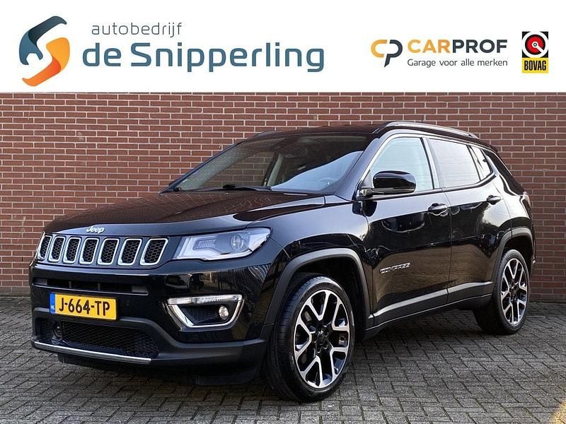 Zwart Occasion 2020 Jeep Compass Limited SUV | € 19.650 (Eerlijke prijs) - Afbeelding 1/4