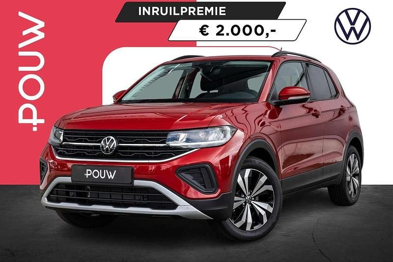 Rood, metallic lak Nieuw 2025 VW T-Cross Edition SUV | € 35.450 (Iets duurder) - Afbeelding 1/4