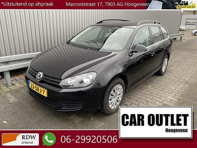 Zwart (metallic) Occasion 2011 VW Golf Comfortline Stationwagen | € 3.950 (Goede deal) - Afbeelding 1/4