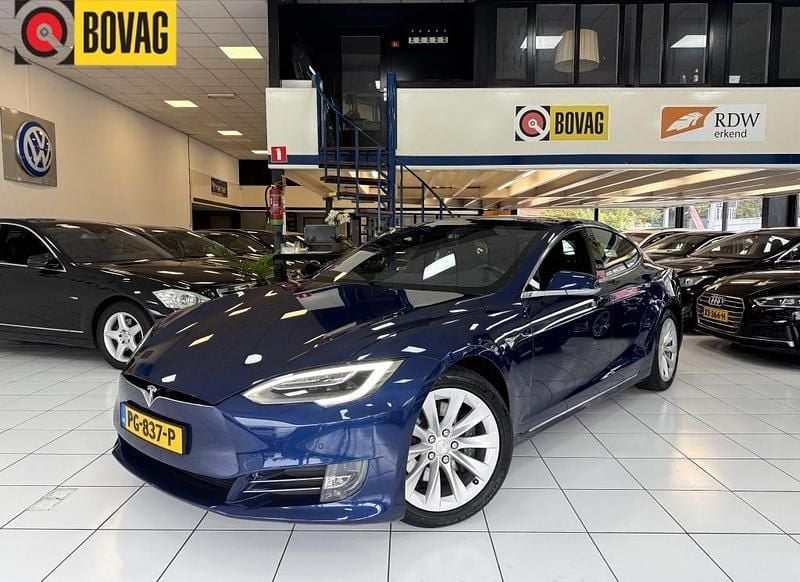 Blauw Gebruikt 2017 Tesla Model S Sedan | € 21.150 (Eerlijke prijs) - Afbeelding 1/4