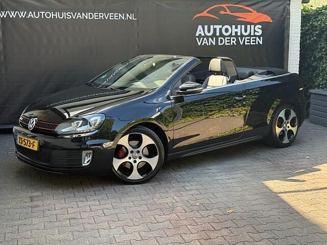Zwart Gebruikt 2012 VW Golf Cabriolet GTI Cabriolet | € 9.995 (Super prijs) - Afbeelding 1/4