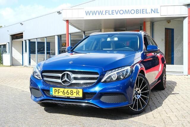 Blauw Gebruikt 2017 Mercedes C180 Premium Plus Stationwagen | € 21.250 (Eerlijke prijs) - Afbeelding 1/4