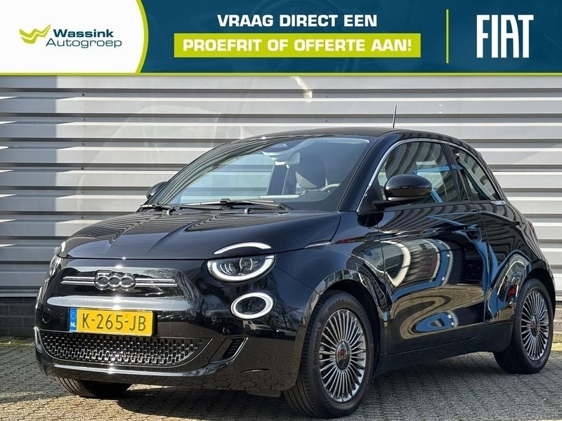 Zwart Gebruikt 2020 Fiat 500e Icon Hatchback | € 16.685 (Iets duurder) - Afbeelding 1/4