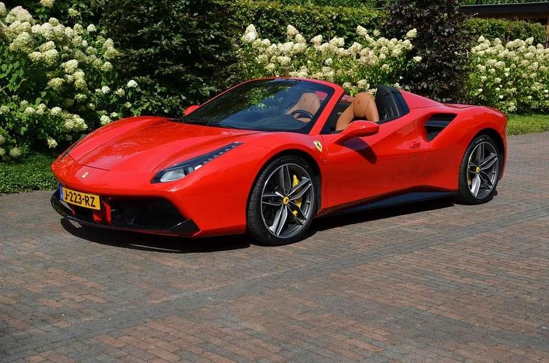 Rood Gebruikt 2018 Ferrari 488 Cabriolet | € 295.000 - Afbeelding 1/4